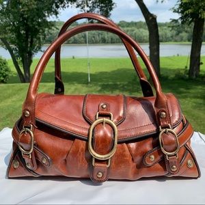 Gianni Bini Deep Brown Structured Handbag